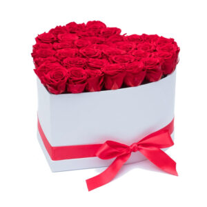 Cuore box rose rosse