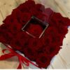 Box/Scatola elegante 25 rose rosse