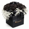 Box Esclusiva con Rose Nere e Velo da Sposa