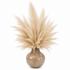 Soffio di Sabbia: Scultura di Pampas Naturale in Vaso di Ferro Smaltato (H 33cm x 50cm)