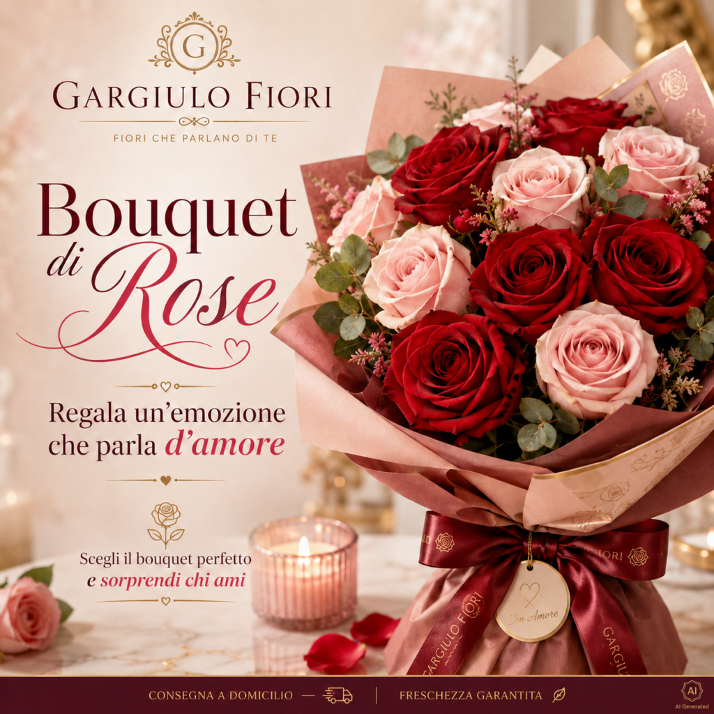 bouquet rose a domicilio